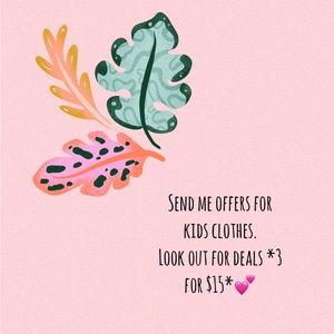 Look out for kids clothes deals!